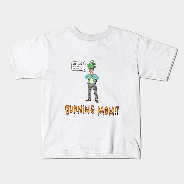 Burning Mom 2023 Kids T-Shirt by Dirtbath